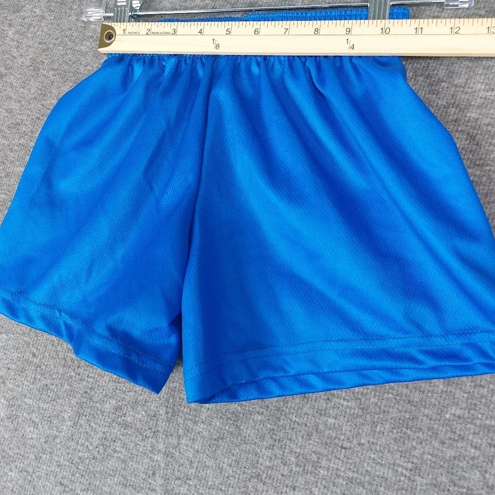 ZEENI YOUTH BRIGHT BLUE ATHLETIC DRAWSTRING PULLON SHORTS SZ XS SOCCER GYM PLAY